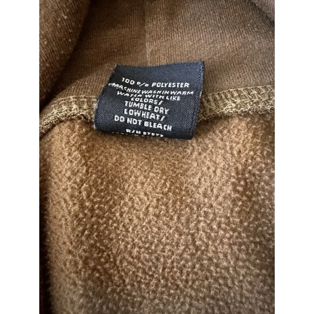 Rothco Hoodie Mens 2XL Brown with White US Flag Pullover Sweater - Picture 6 of 13